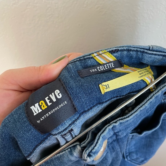 Maeve by Anthropologie “the Colette” jeans in denim medium blue - Picture 4 of 9